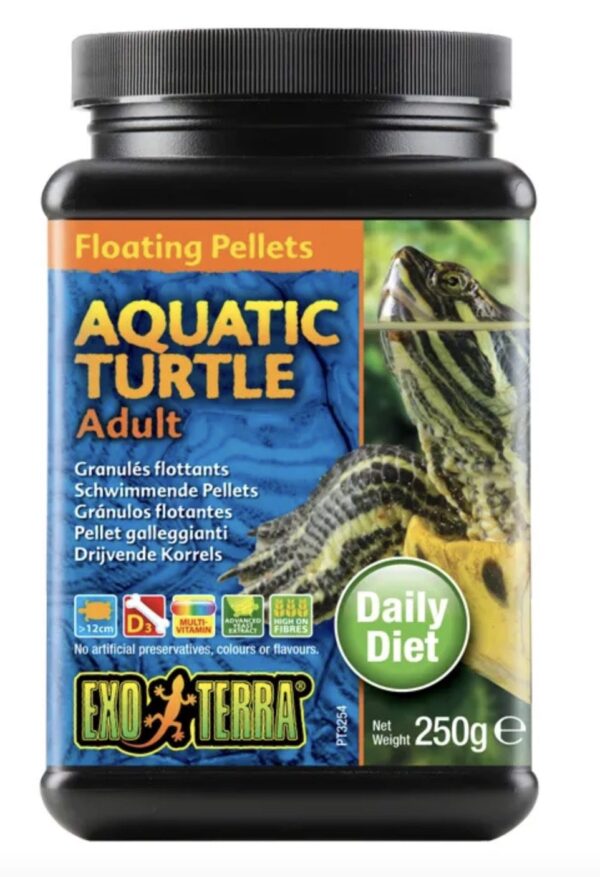 Exo Terra Aquatic Turtle Food Adult Floating Pellets - 250g